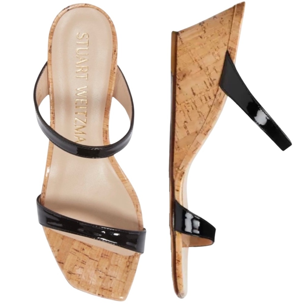 Stuart Weitzman Aleena 50 Wedge Slide Sandal